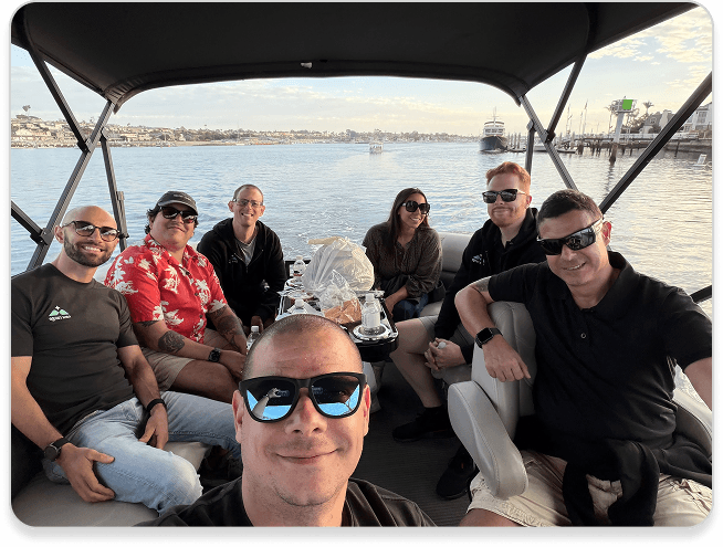 Team on Boat